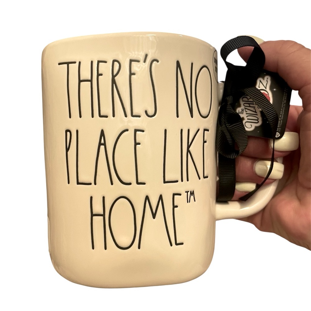Rae Dunn Wizard of Oz Mug - 'There's No Place Like Home' w/ Red Ruby Shoes NWT